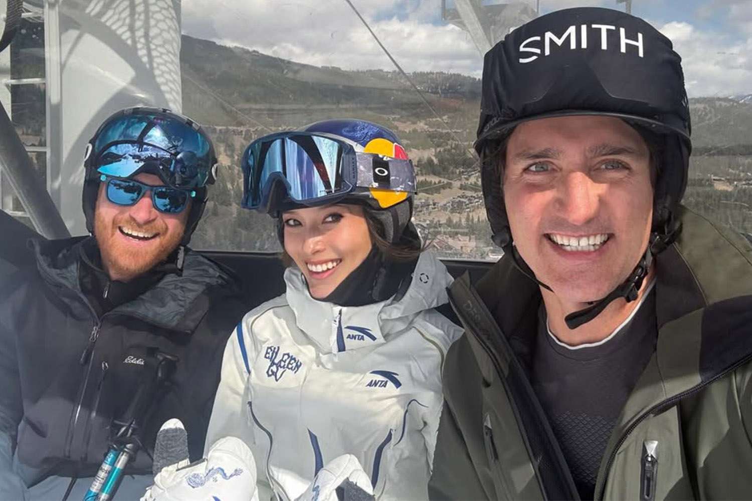 HARRY'S NEW SQUAD: SUSSEX DUKE HITS THE SLOPES WITH TRUDEAU AND OLYMPIC QUEEN GU! IS HE DITCHING HOLLYWOOD FOR HIGH-LEVEL POLITICS?!